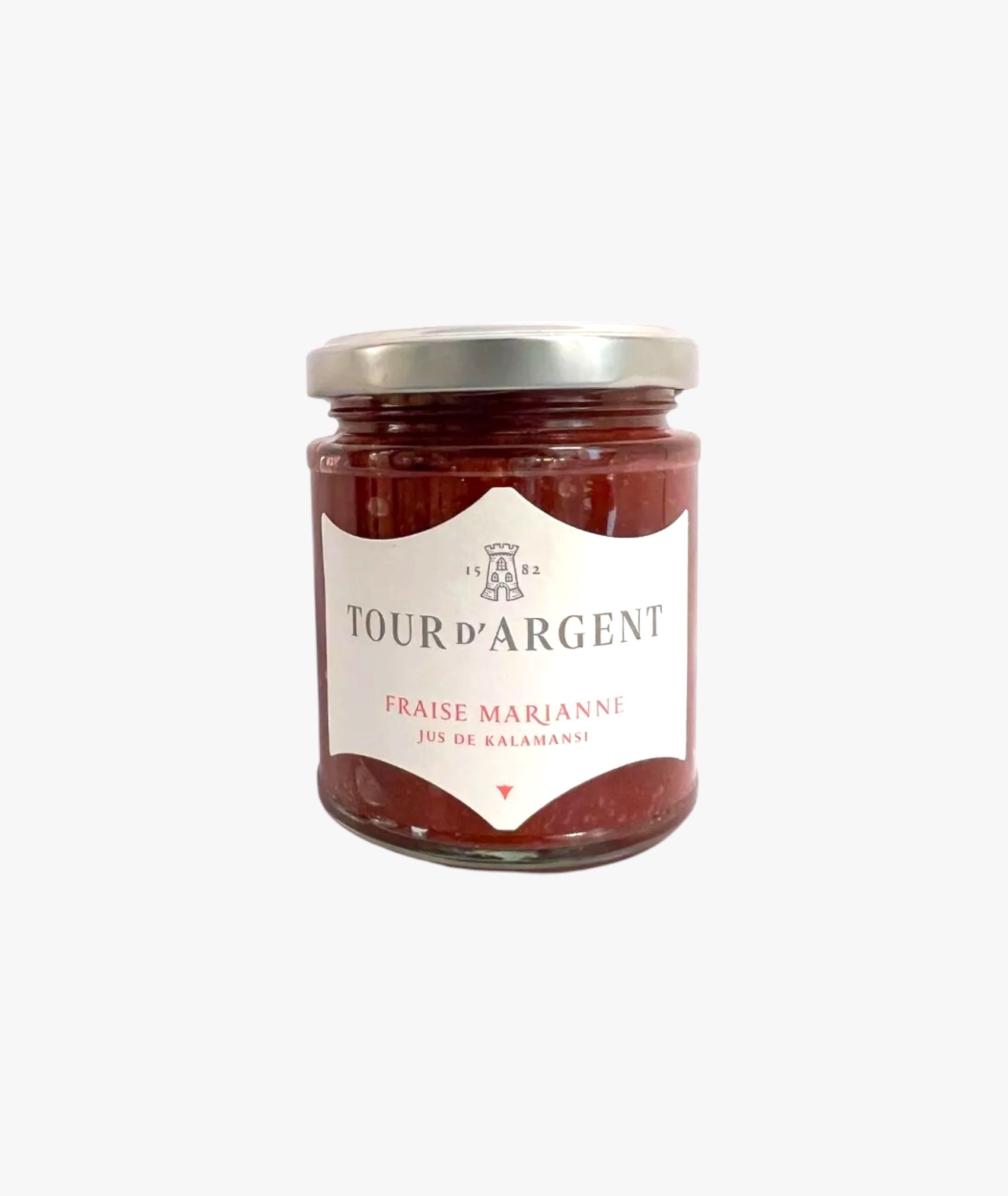 Confiture fraises Marianne, jus de kalamansi