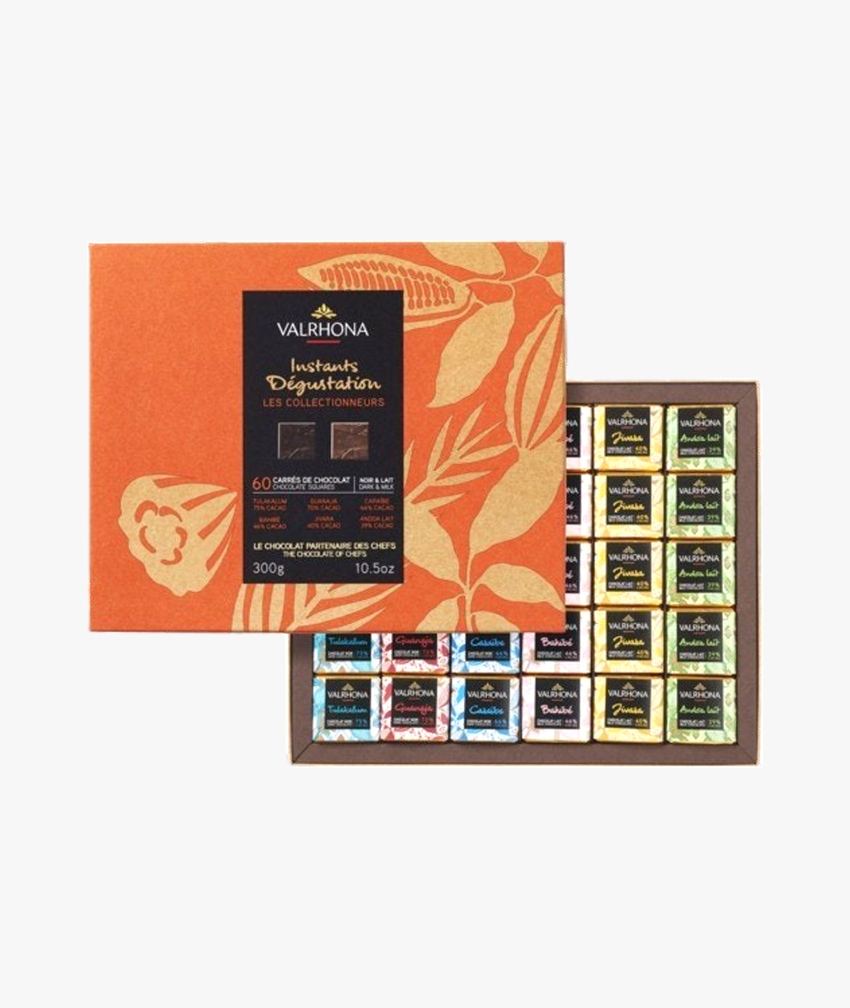Coffret 60 carrés chocolat les collectionneurs