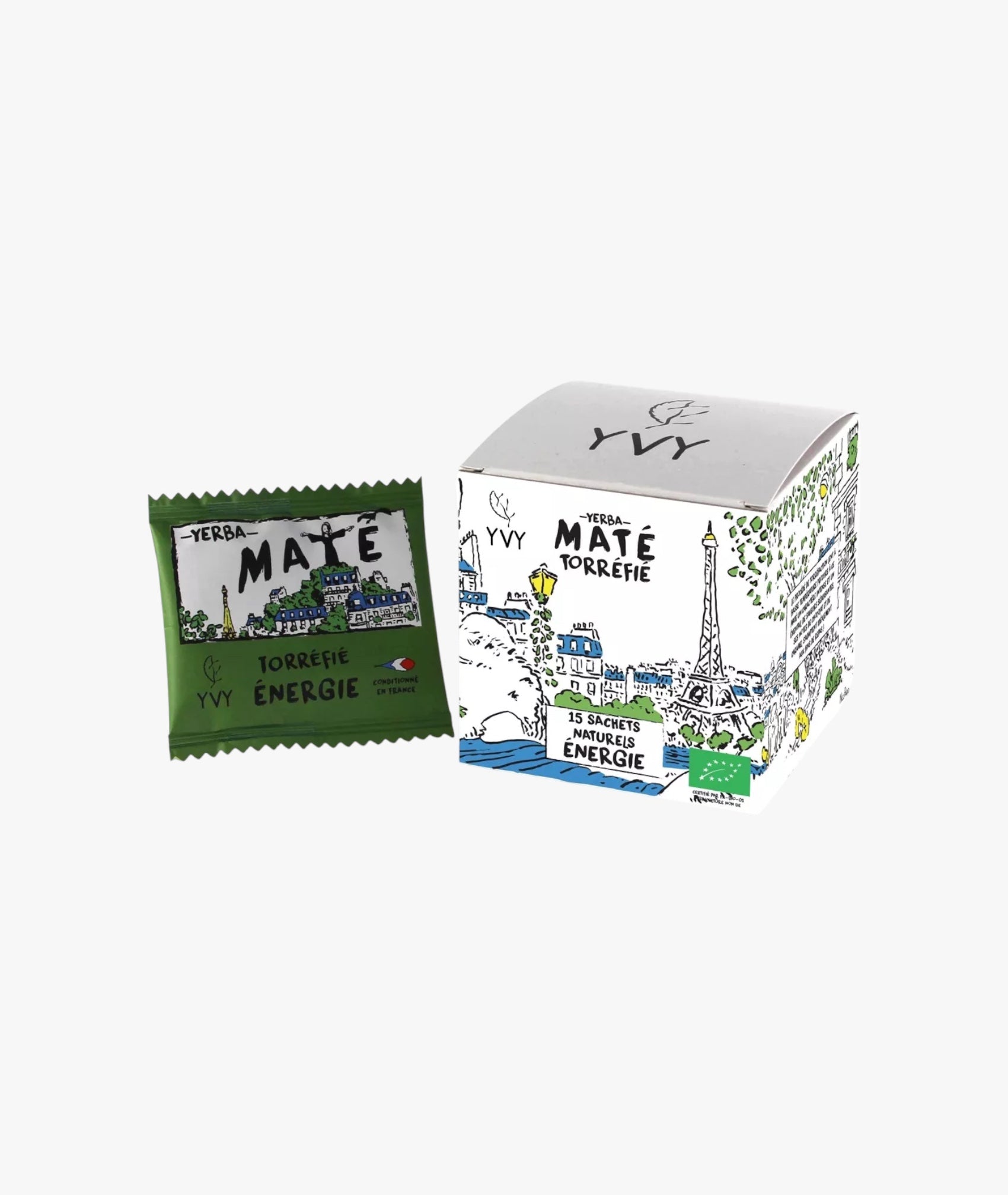 Thé maté torréfié bio - 15 sachets naturels