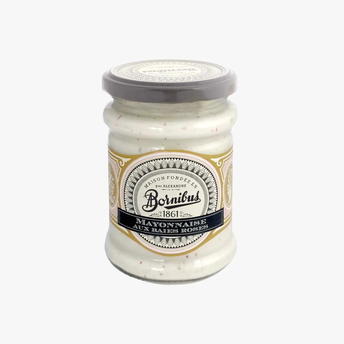 Mayonnaise with pink berries 