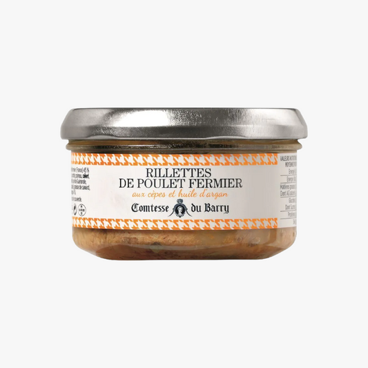 Rillettes de poulet aux cèpes