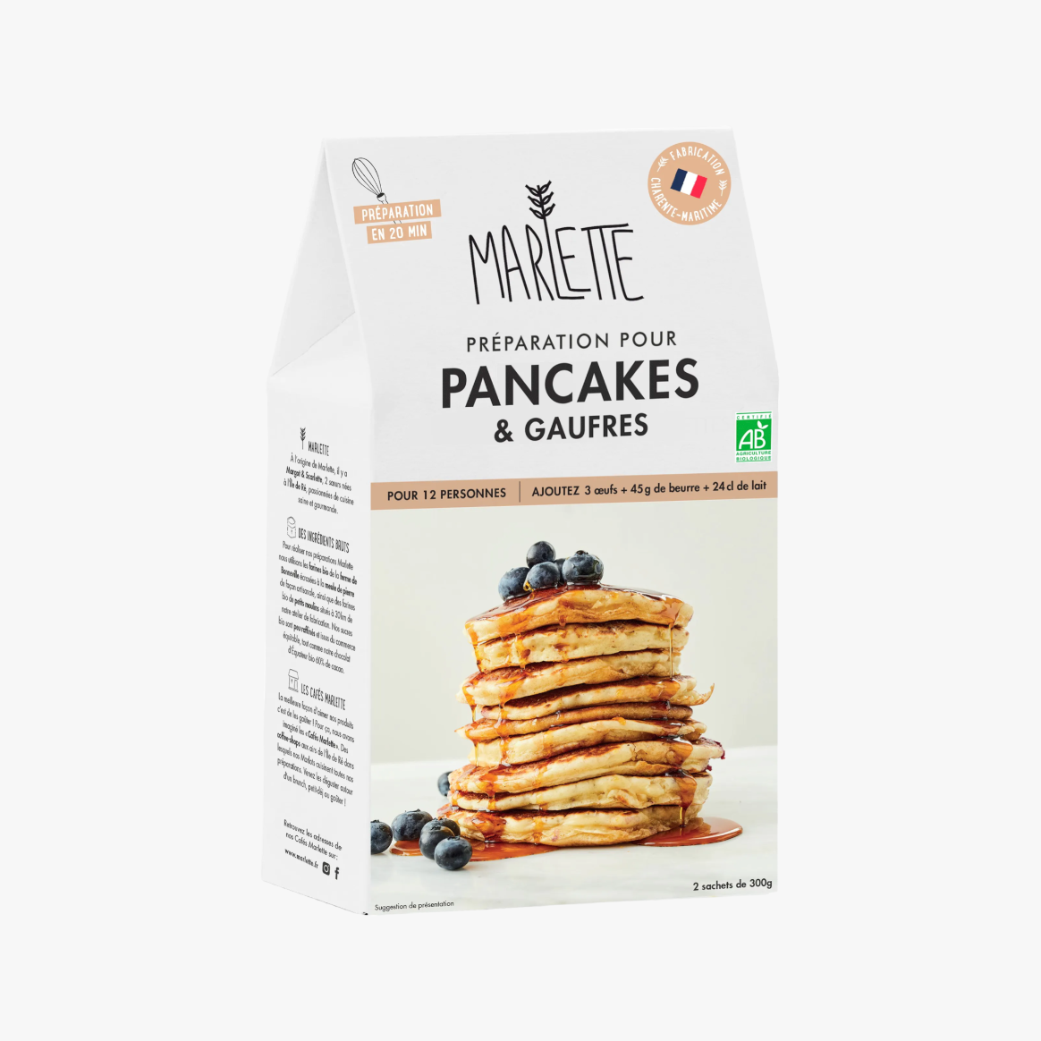 Préparation pour pancakes et gaufres