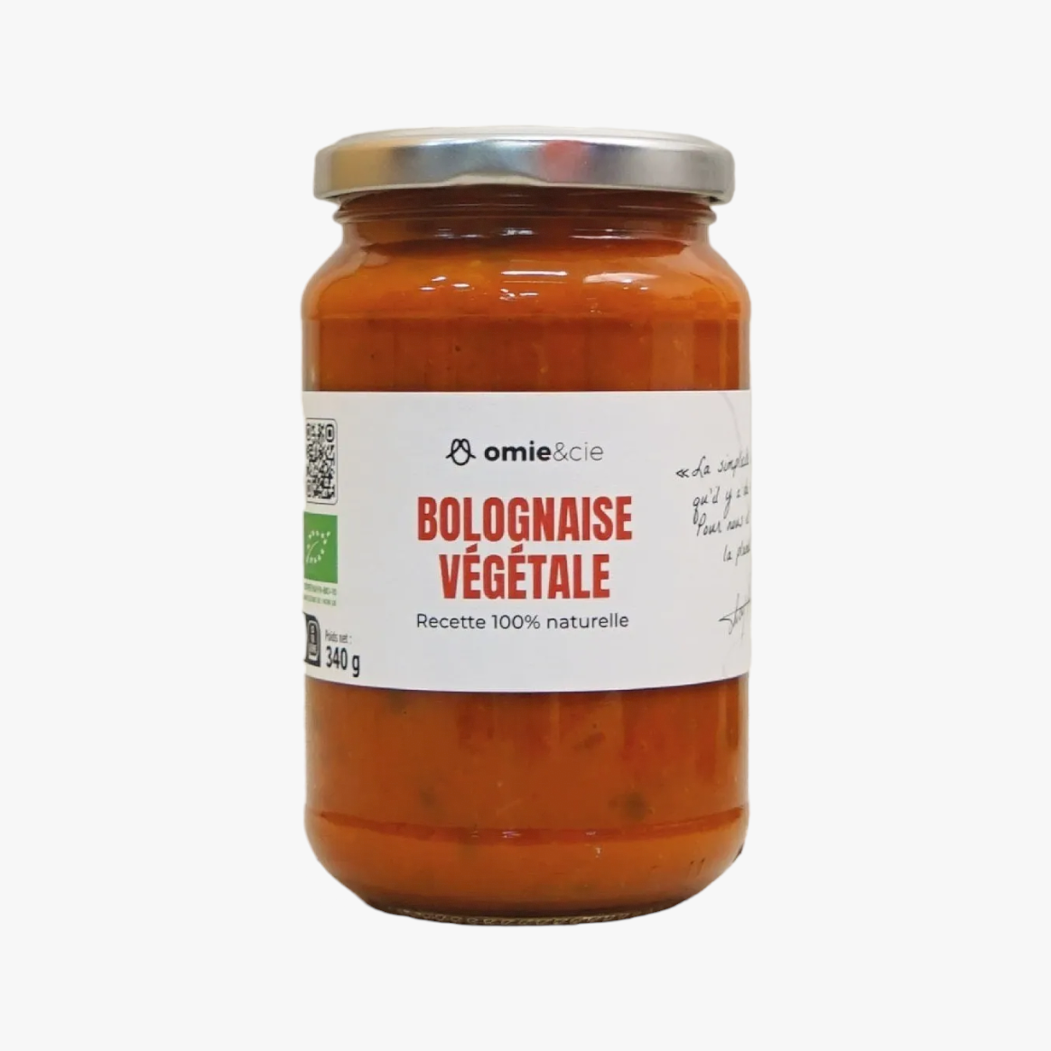 Sauce bolognaise végétal