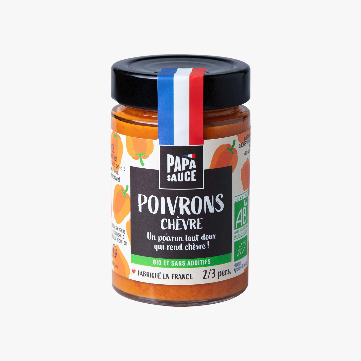 Sauce poivrons chèvre