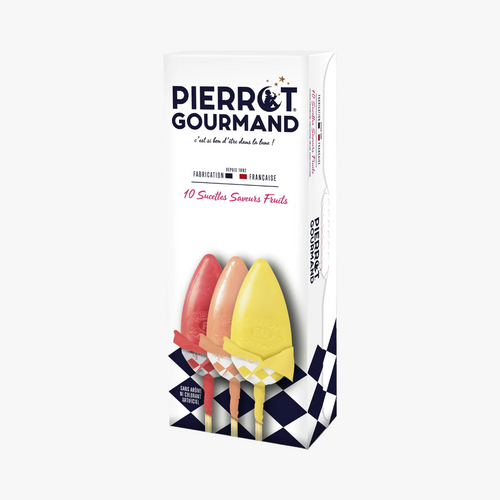 10 sucettes saveur fruits