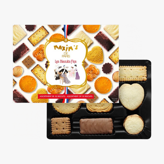 Assortiment de 32 biscuits fins