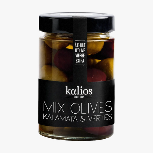 Mix olives kalamata et vertes