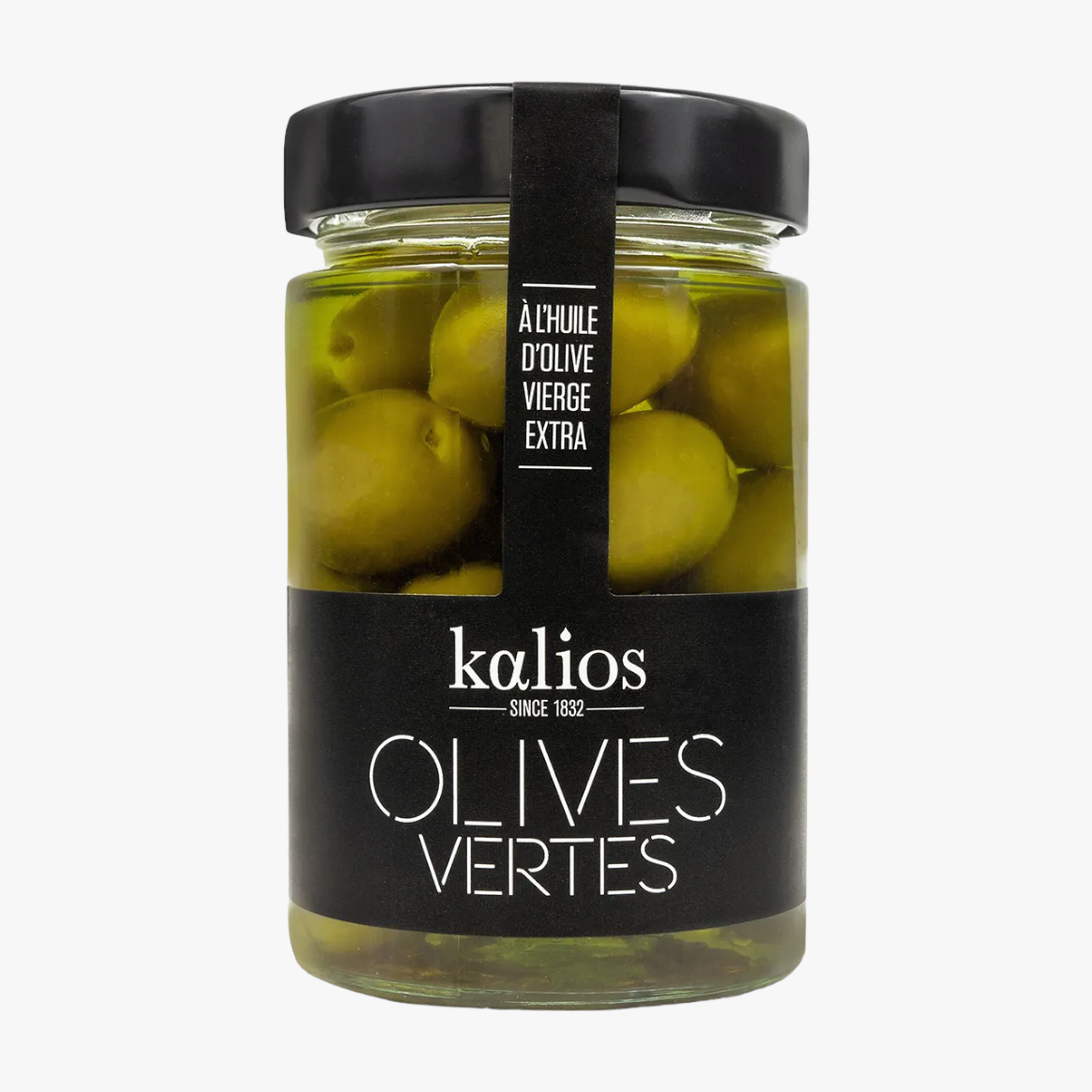 Olives vertes à l'huile d'olive vierge extra