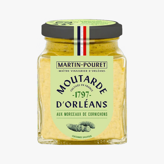 Moutarde d'Orléans aux morceaux de cornichons