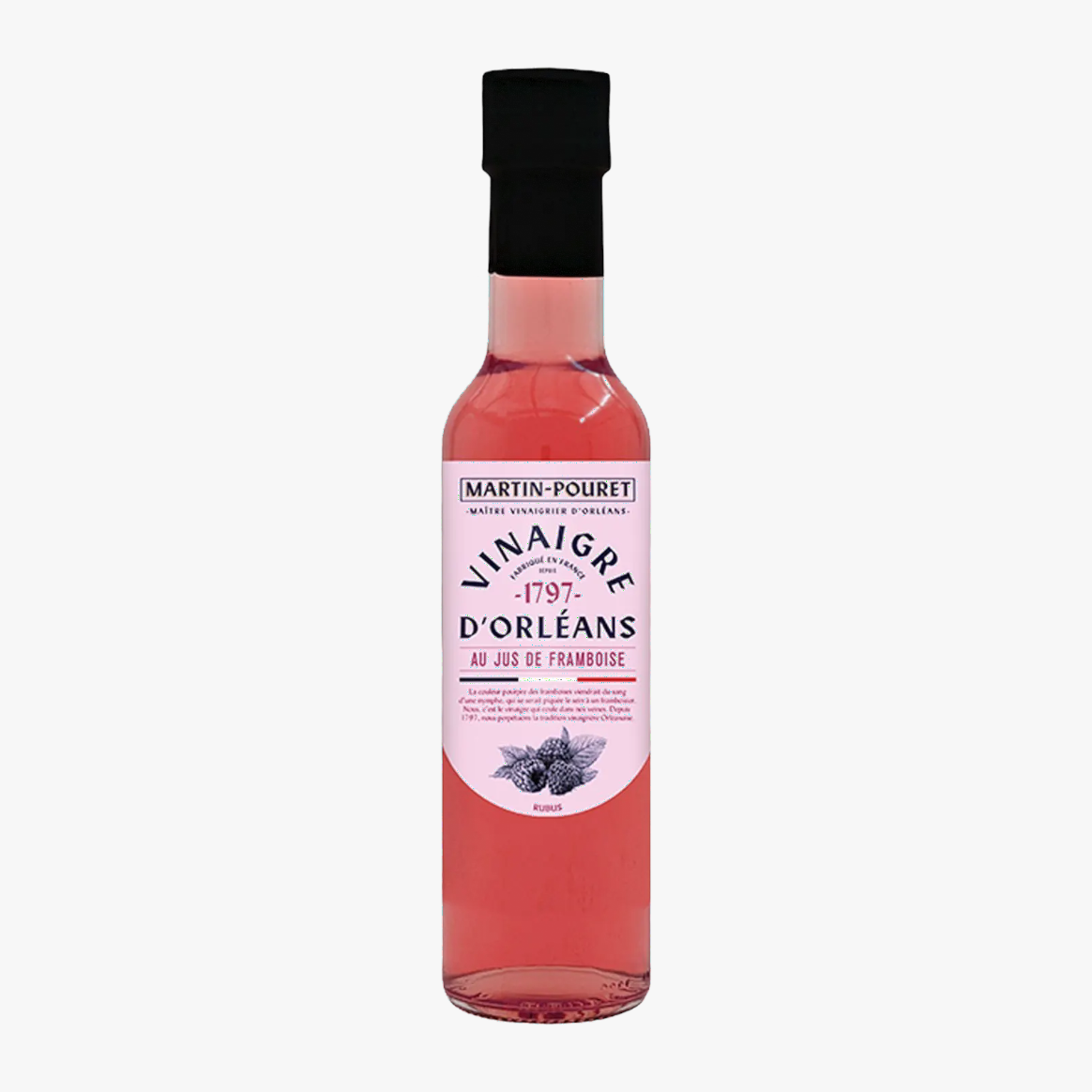Orleans white wine vinegar with raspberry juice